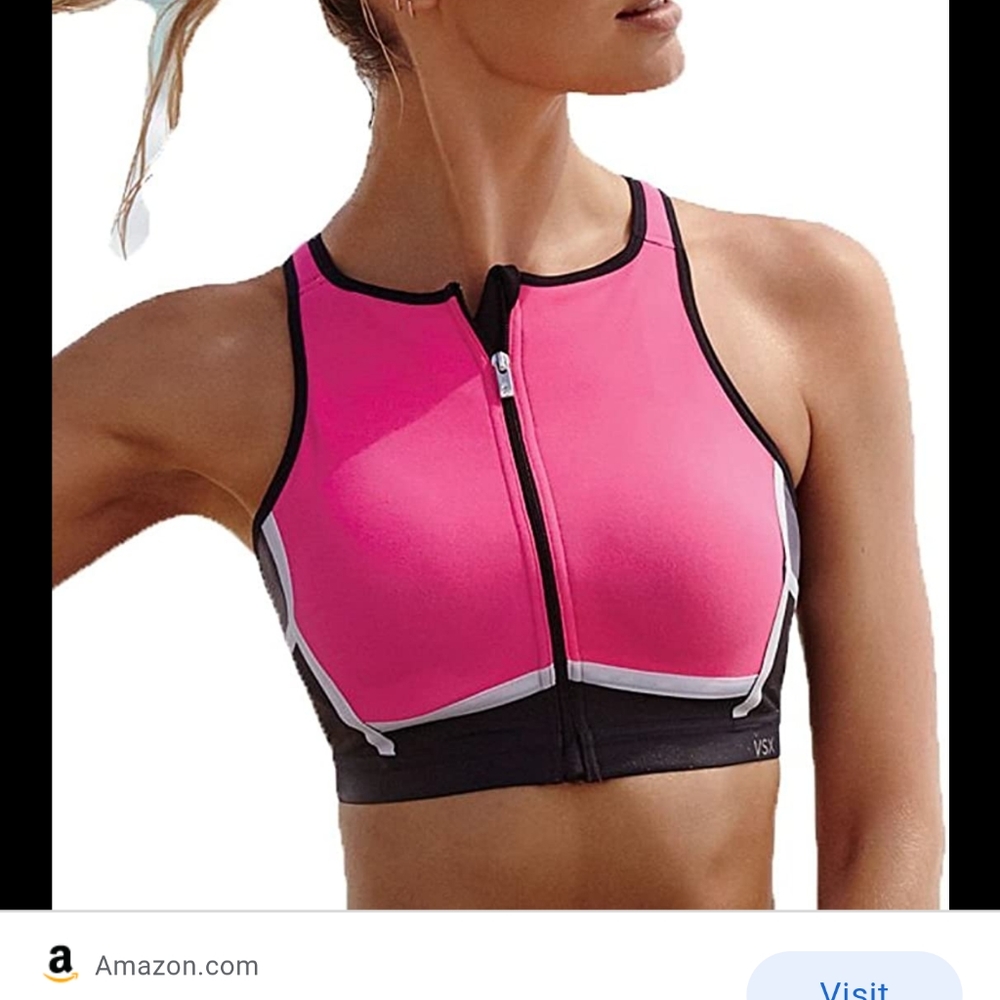 VS sports bra knockout zip bra in bra
